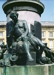 Der Bürger, eine Figur vom Denkmal für Ludwig XV. (1710-74) 1755